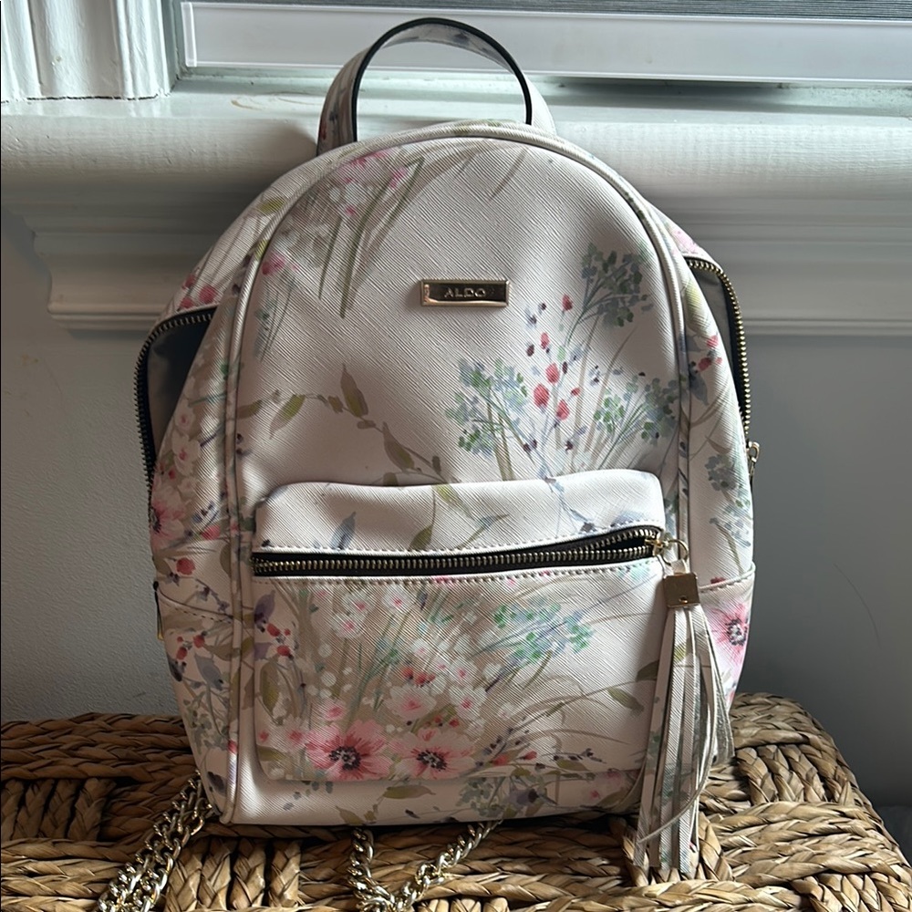 ALDO Floral Cream Backpack